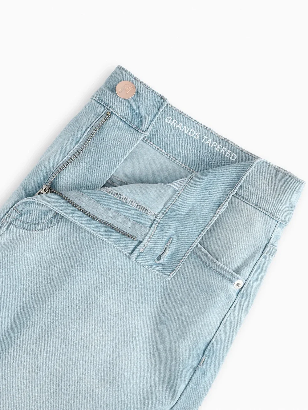 Mugsy Grands Tapered Stretch Denim Jeans - Light Blue (32x32) NWT